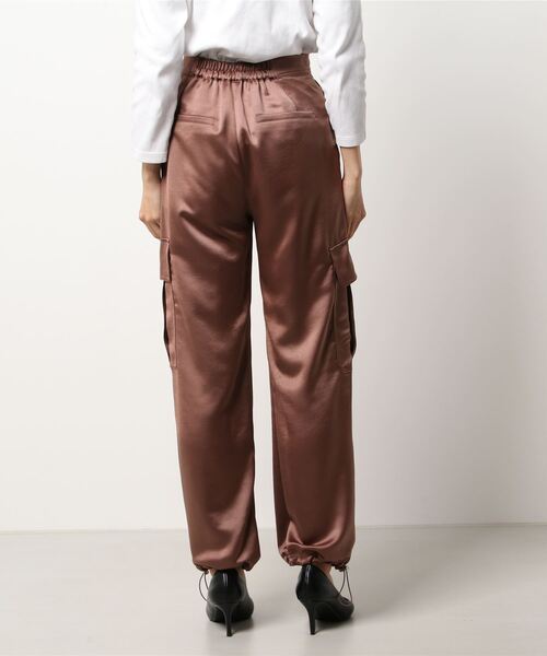 FRAY I.D（フレイアイディー）の「ドロストサテンカーゴパンツ（その他