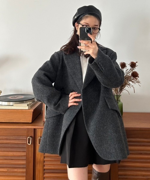 LILY BROWN（リリーブラウン）の「シャギーオーバージャケット（その他