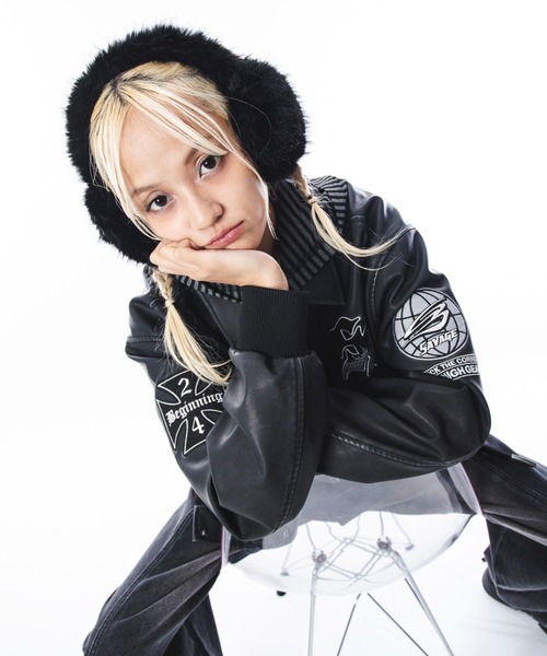 セール】SHORTROUND/PUグラフィックスタジャン（スタジャン）｜SHORT