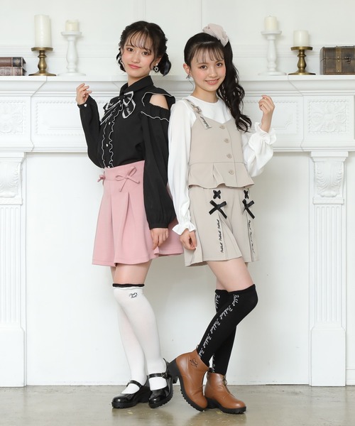 PINKHUNT（ピンクハント）の「PINKHUNT 肩あき リボン付きブラウス