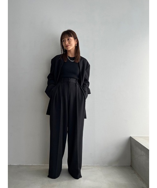 TODAYFUL（トゥデイフル）の「Collerless Twill Jacket（ノーカラー