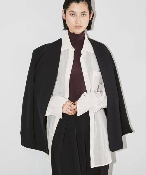 TODAYFUL（トゥデイフル）の「Collerless Twill Jacket（ノーカラー