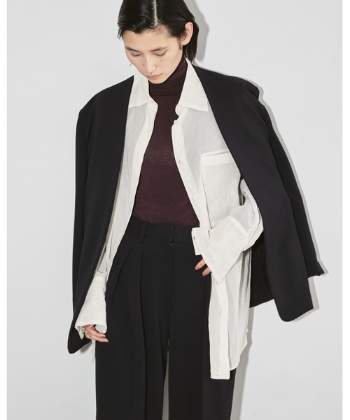 TODAYFUL（トゥデイフル）の「Collerless Twill Jacket（ノーカラー