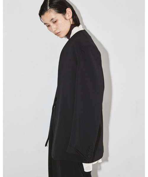 TODAYFUL（トゥデイフル）の「Collerless Twill Jacket（ノーカラー