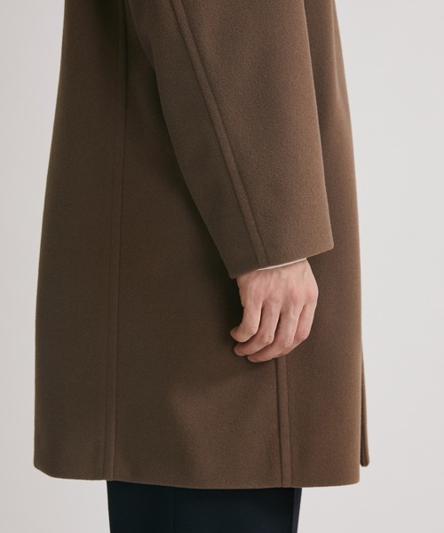 メルトンジャージ ミドルステンカラーコート（ステンカラーコート