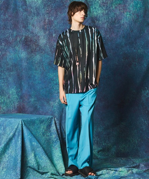 UNISEX》Abstract Prime-Over Crew Neck T-Shirt/アブストラクト