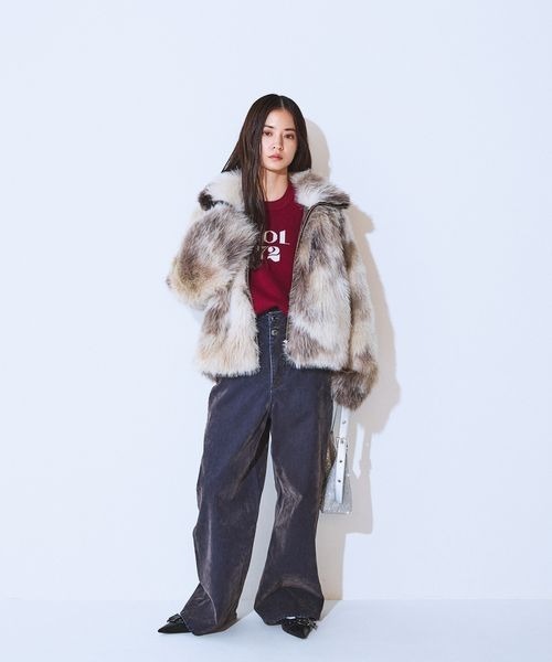 フロッキーワイドデニム/634876（デニムパンツ）｜JEANASIS