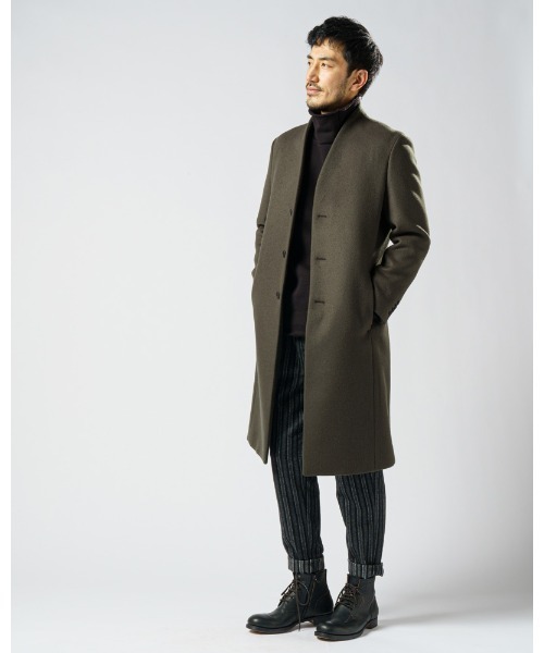 wjk（ダヴルジェイケイ）の「solid coat（ノーカラーコート）」 - WEAR