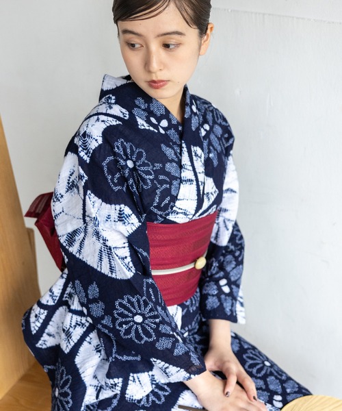 有松絞り浴衣2点セット（浴衣）｜ゆかた館グレース（ユカタカン