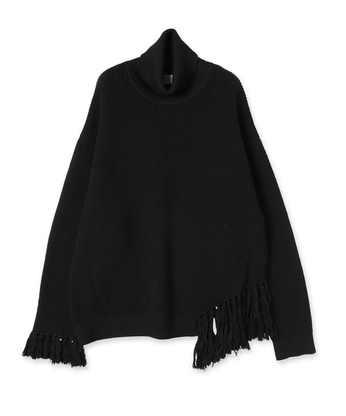 CULLNI（クルニ）の「22-AW-040 / Asymmetrical Fringe Turtleneck