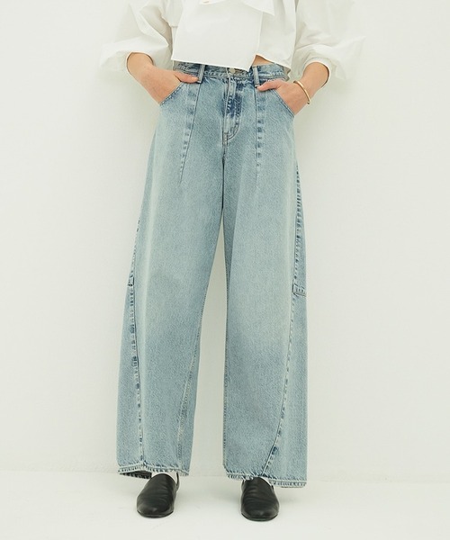 COCOON BULKY DENIM PANTS（デニムパンツ）｜CLANE（クラネ）の