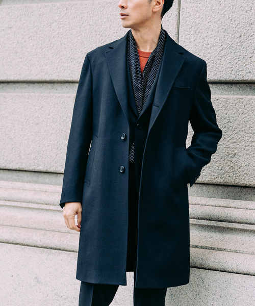 ウール ギャバジン チェスター コート（チェスターコート）｜EDIFICE