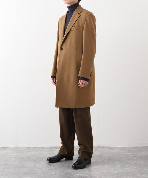 ウール ギャバジン チェスター コート（チェスターコート）｜EDIFICE