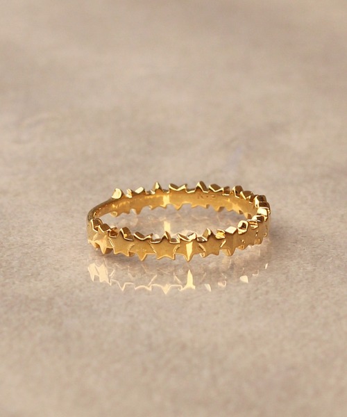 WEB限定】K18vermeil スターエタニティリング（リング）｜NOIR DE