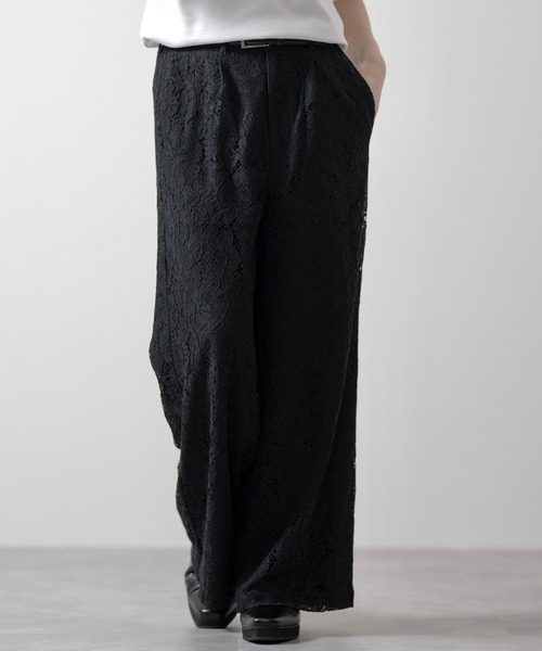 CLEL】Loose Cord lace flare Pants/ルーズコードレースフレアパンツ