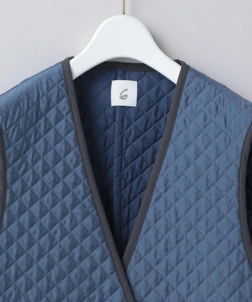 6（ロク）の「＜6(ROKU)＞QUILTED VEST/ベスト（ベスト）」 - WEAR