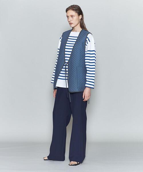 6（ロク）の「＜6(ROKU)＞QUILTED VEST/ベスト（ベスト）」 - WEAR