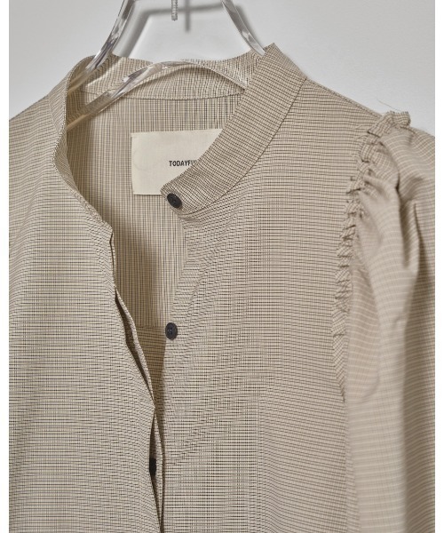 Puffshoulder Check Blouse（シャツ/ブラウス）｜TODAYFUL（トゥデイ