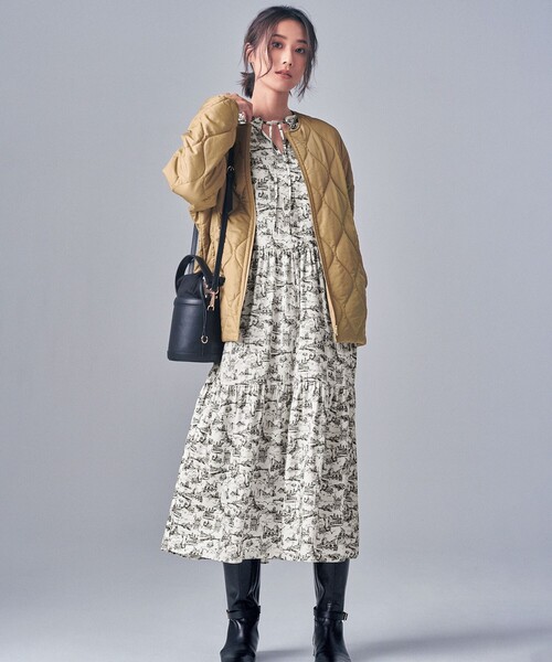 洗える】中綿キルティング ショート ブルゾン（ダウンジャケット