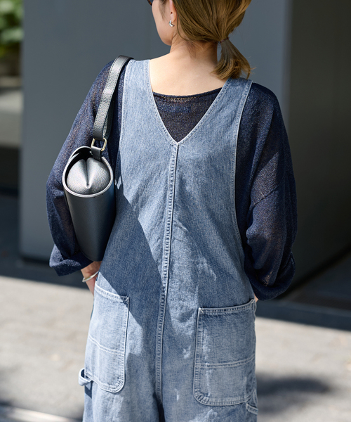 セール】デニムオーバーオール（サロペット/オーバーオール