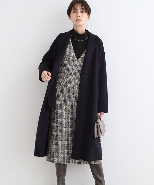 INDIVI（インディヴィ）の「◇【ウール／カラーコート】リバー