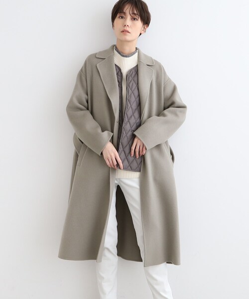 INDIVI（インディヴィ）の「◇【ウール／カラーコート】リバー