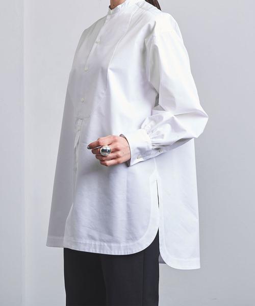 HYKE（ハイク）の「＜HYKE（ハイク）＞ BIB FRONT シャツ