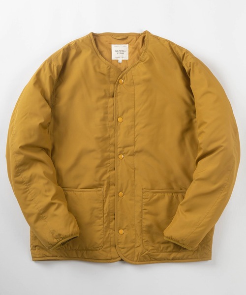 セール】リップストップ ノーカラー スナップボタン ブルゾン/【撥水