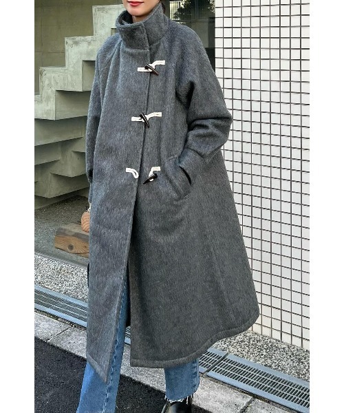 セール】【ZOZO限定】スタンドカラーシャギーダッフルコート（ダッフル