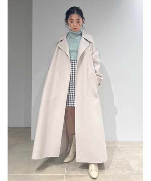 LILY BROWN（リリーブラウン）の「ダブルカフステンカラーリバーコート