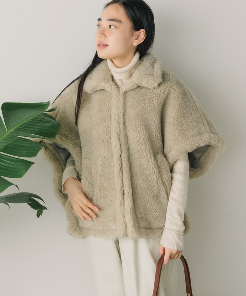 TICCA（ティッカ）の「TICCA/ティッカ ウールファーポンチョ（ポンチョ