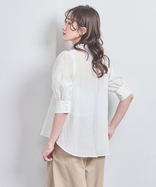 dahl'ia（ダリア）の「＜dahl'ia＞シアー フリル ブラウス（シャツ