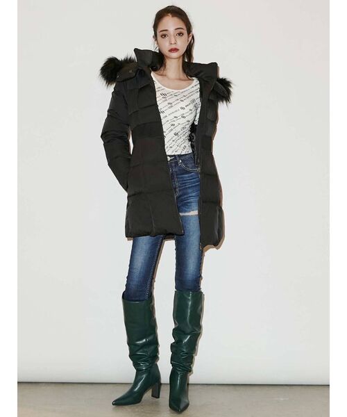 GYDA（ジェイダ）の「GGベルト付LONG中綿コート（その他アウター