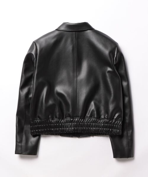 Mila Owen（ミラオーウェン）の「フェイクレザーブルゾンジャケット