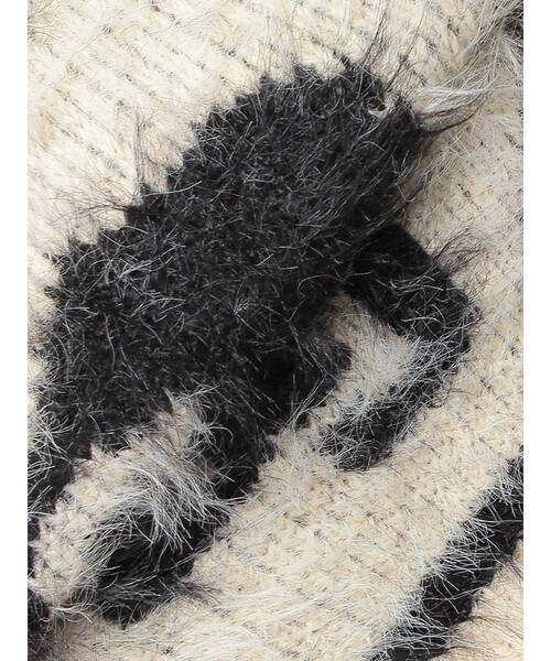 GG レオパードシャギーショートニットトップス（ニット/セーター