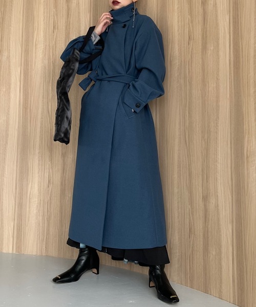 HARE（ハレ）の「ウーリーテック2WAYロングコート(HARE)（ステンカラー