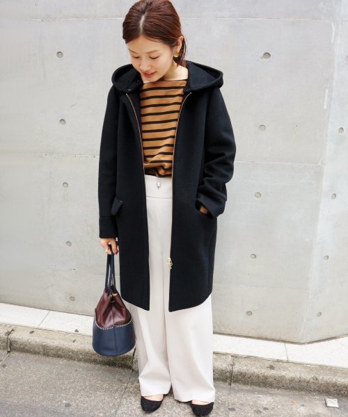 IENA（イエナ）の「二重織りシャルムフードコクーンコート◇（その他