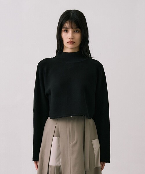 完売間近！】BACKスリットドルマンニット｜ウォッシャブル/オフィス