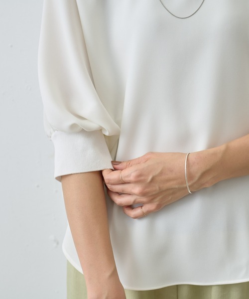 BEARDSLEY（ビアズリー）の「ニットコンビブラウス（シャツ/ブラウス