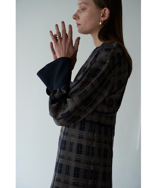 CLANE（クラネ）の「CHECK PIPING ONE PIECE（ワンピース）」 - WEAR