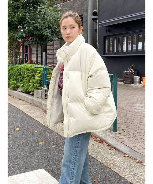 セール】ミドル丈ルーズシルエットダウン（ダウンジャケット/コート