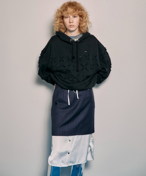 Shirt Layered Mini Skirt /シャツレイヤードミニスカート【MAISON