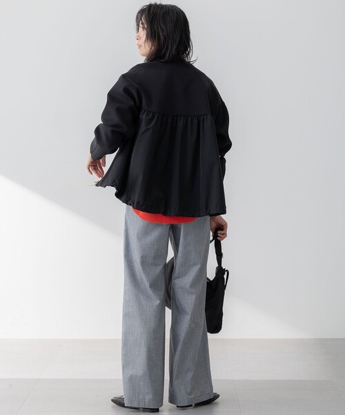 セール】【洗える】コットンエアー ギャザー ライトアウター（その他