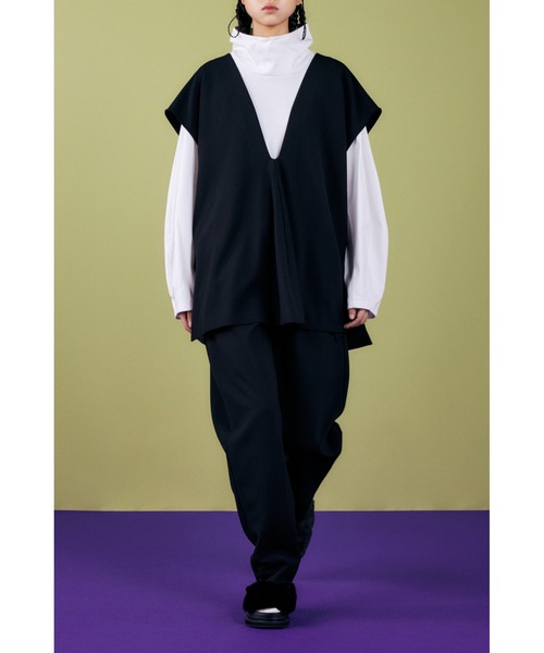 ENFOLD（エンフォルド）の「ダブルクロス カットレイヤープルオーバー