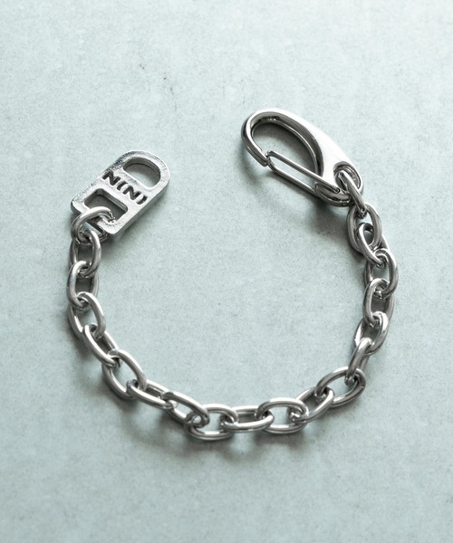 N(N) LOGO PLATE HOLE CHAIN BRACELET / ロゴプレート ホールモチーフ