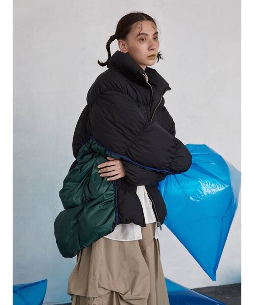 UN3D.（アンスリード）の「ギャザーエアリーダウンジャケット（ダウン