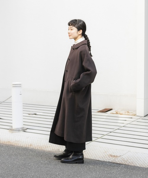 かぐれ（カグレ）の「ウールバルマカンコート（ステンカラーコート