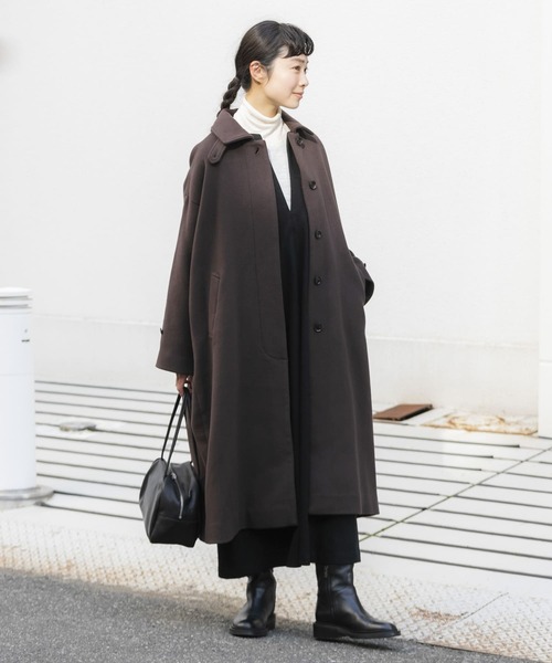 かぐれ（カグレ）の「ウールバルマカンコート（ステンカラーコート