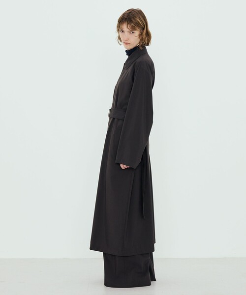 ウールナイロン ステンカラーコート（その他アウター）｜TOMORROWLAND