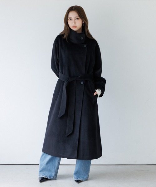 2way collar long coat（2ウェイカラーロングコート）（トレンチコート